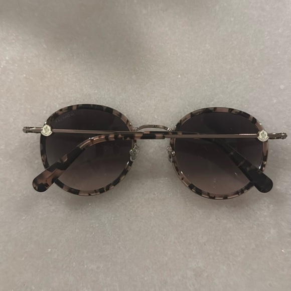 MONCLER Pink Tortoise Round Sunglasses - Picture 9 of 10